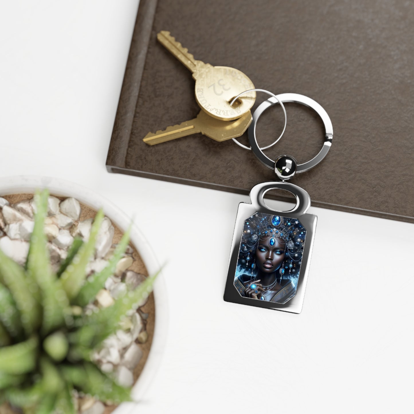 Olokun Rectangle Photo Keyring