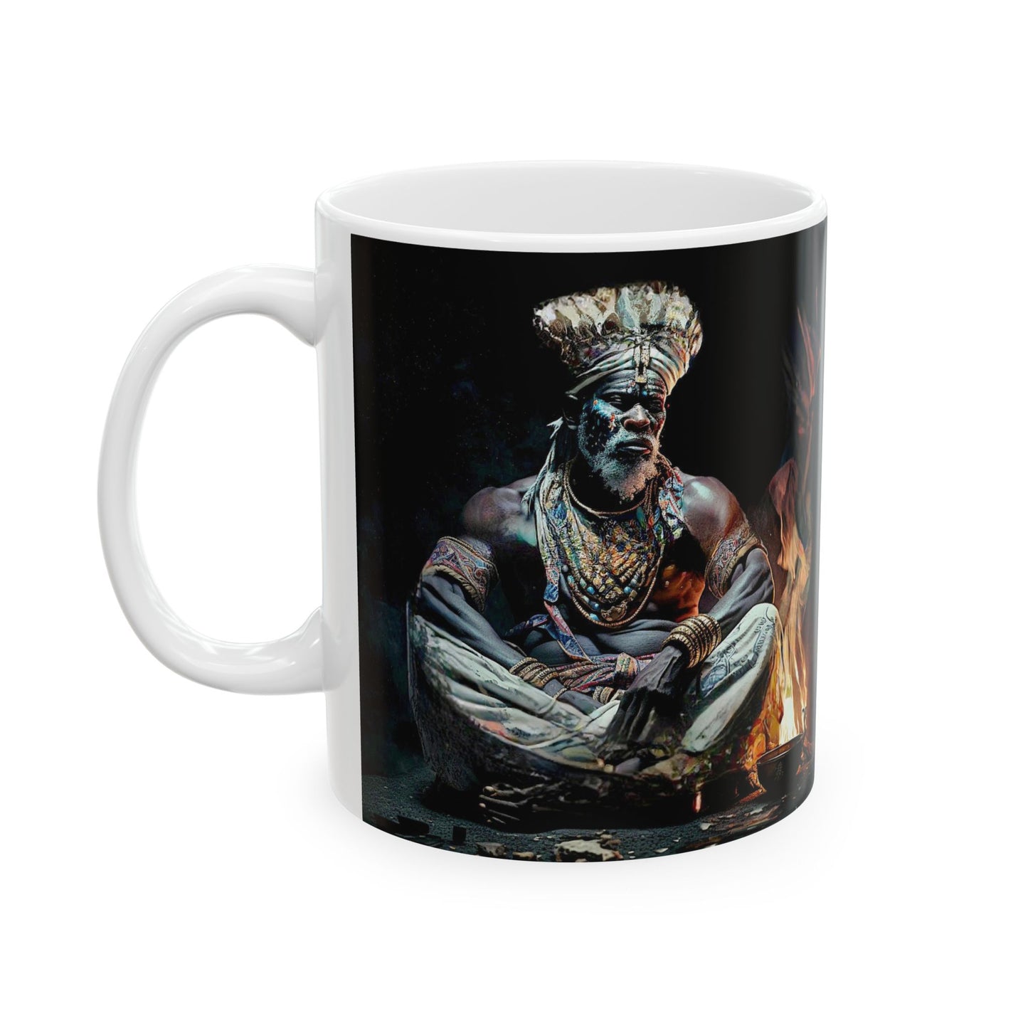 Orunmila fire Ceramic Mug 11oz