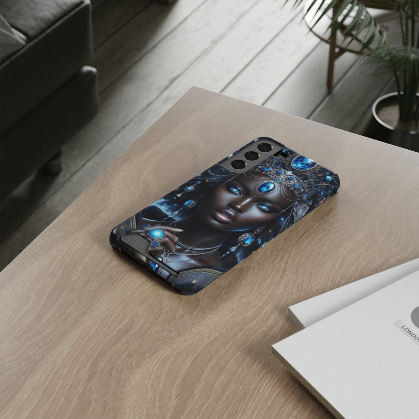 Olokun Phone Case With Card Holder