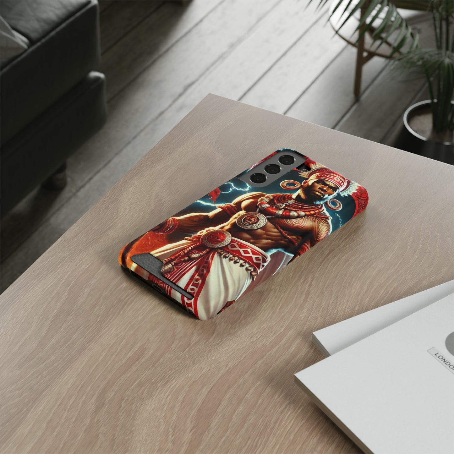 Shango Samsung Phone Case With Card Holder