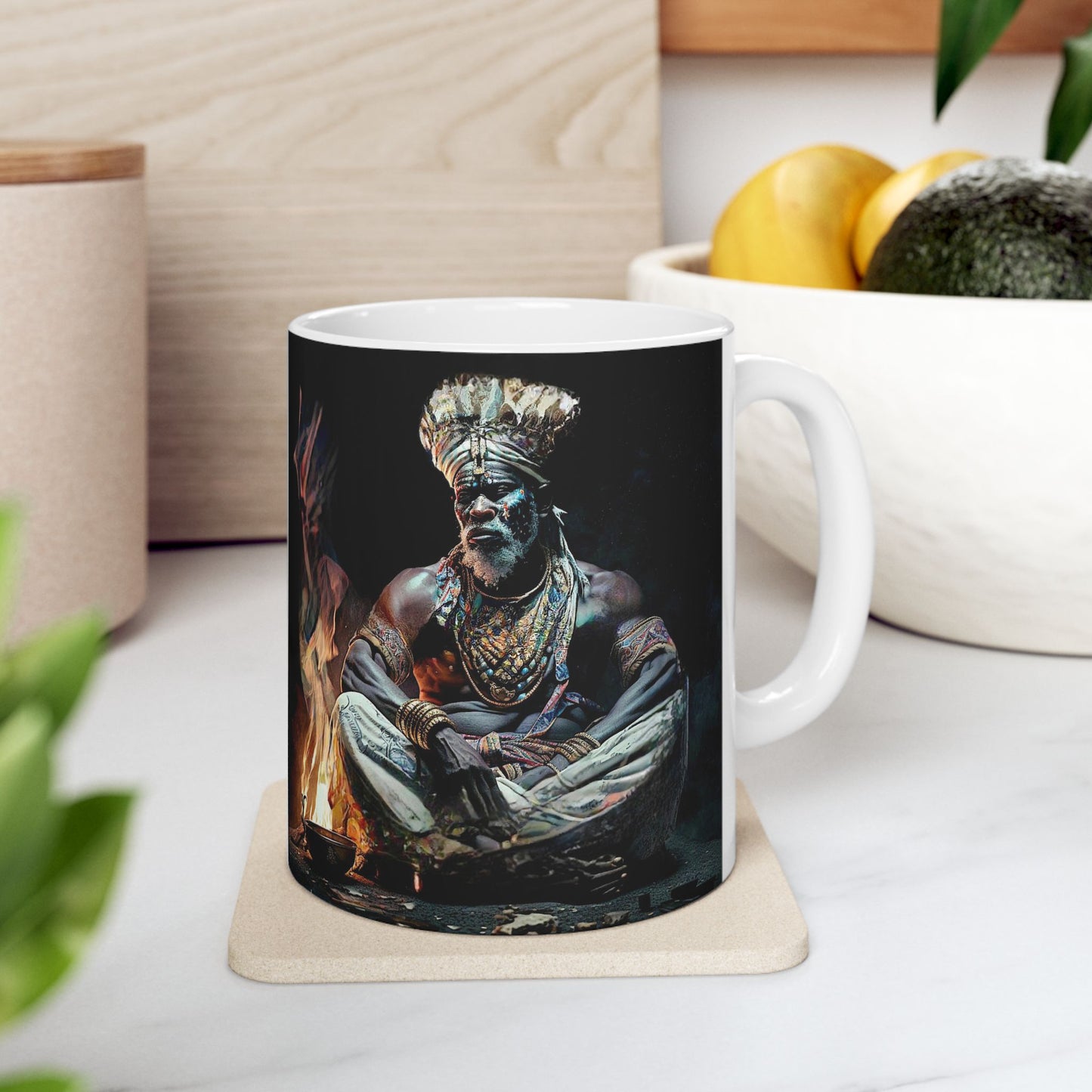 Orunmila fire Ceramic Mug 11oz