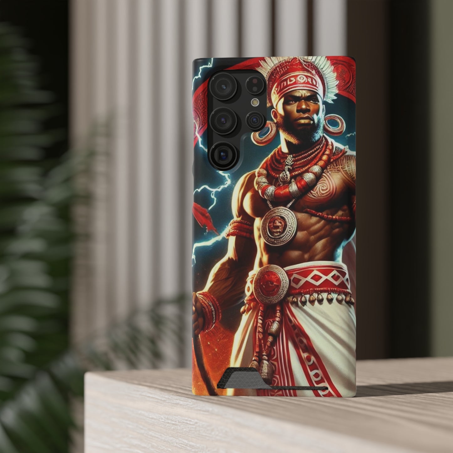 Shango Samsung Phone Case With Card Holder