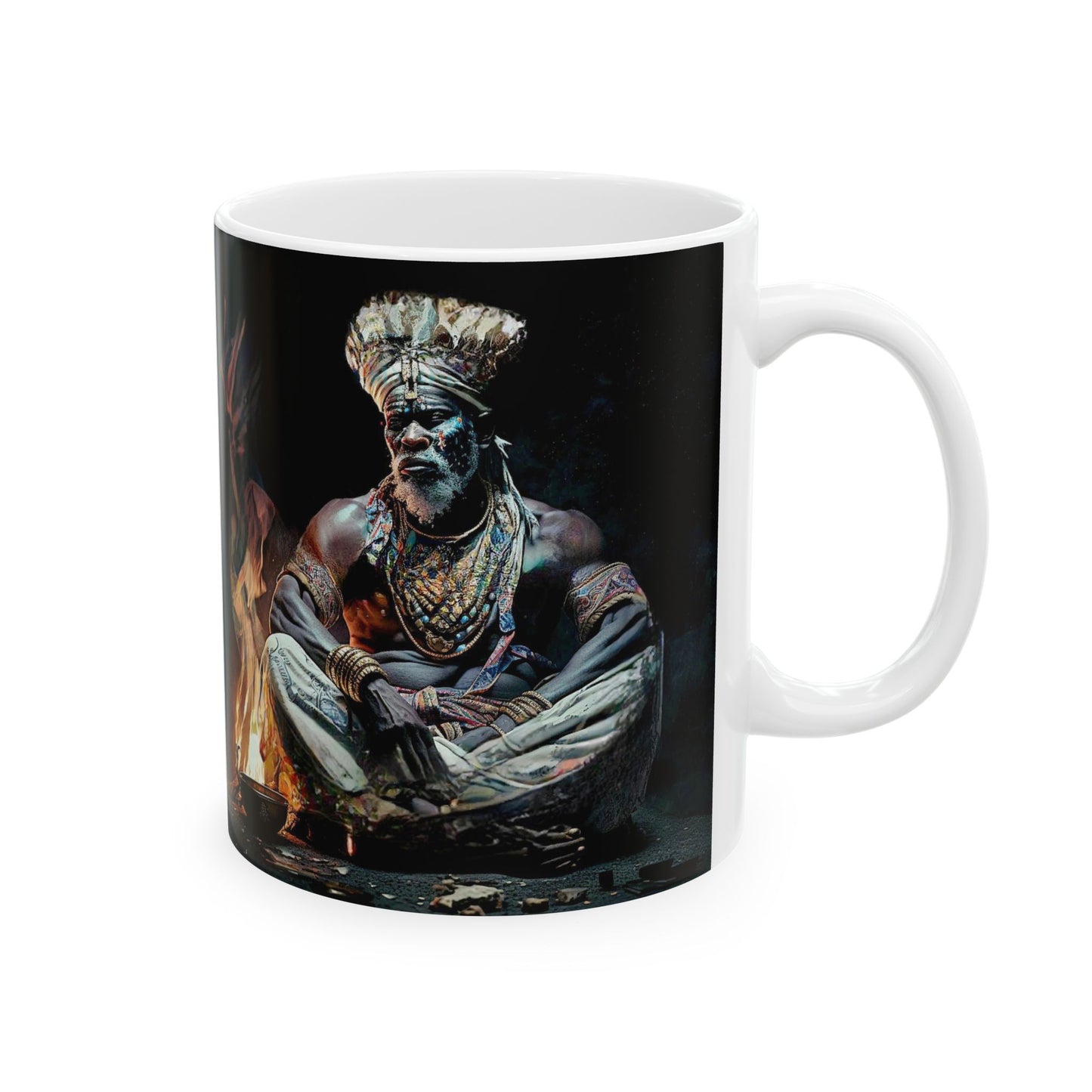 Orunmila fire Ceramic Mug 11oz