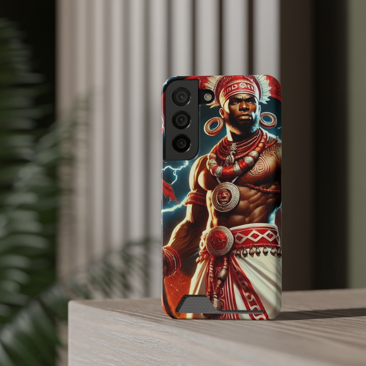 Shango Samsung Phone Case With Card Holder