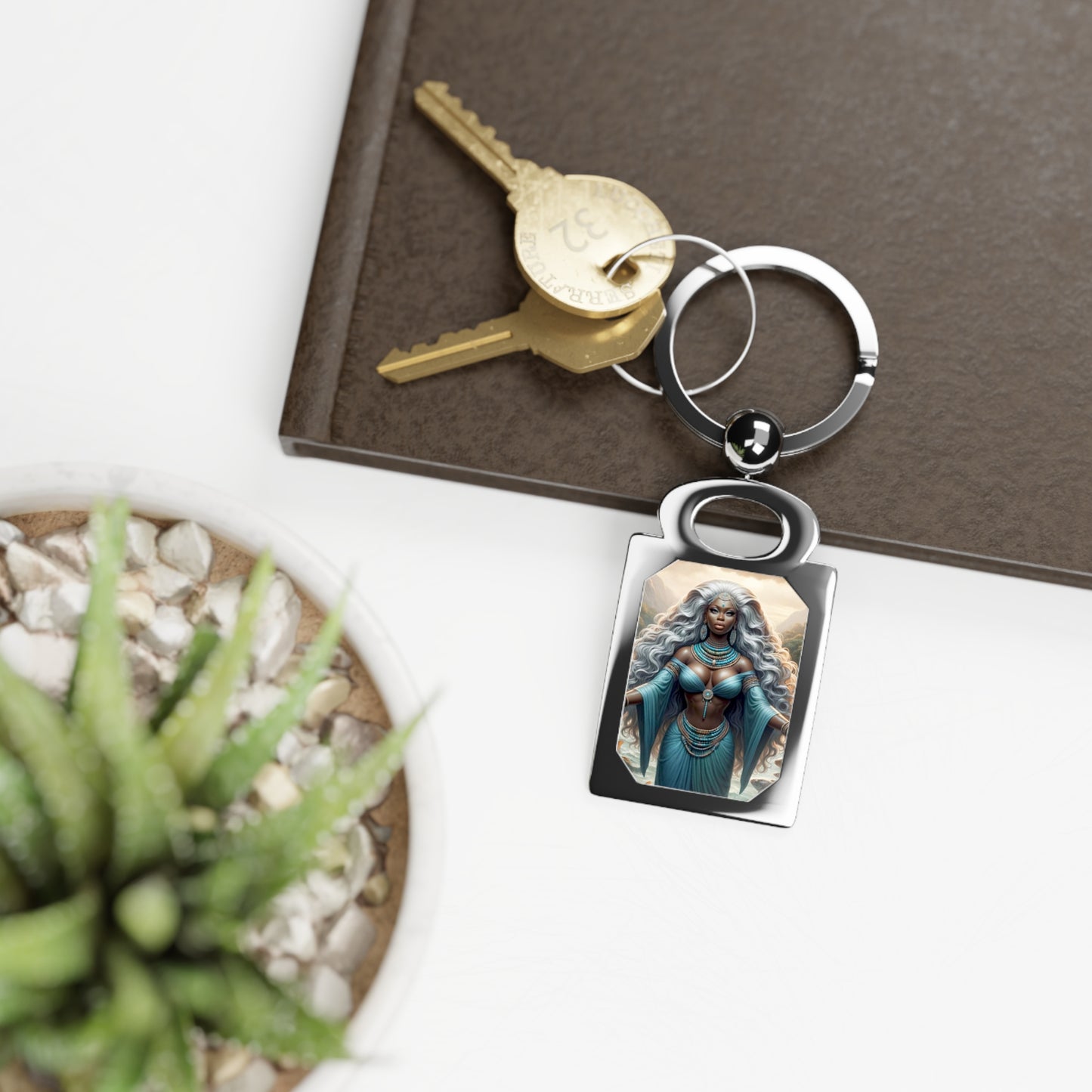 Yemoja Rectangle Photo Keyring