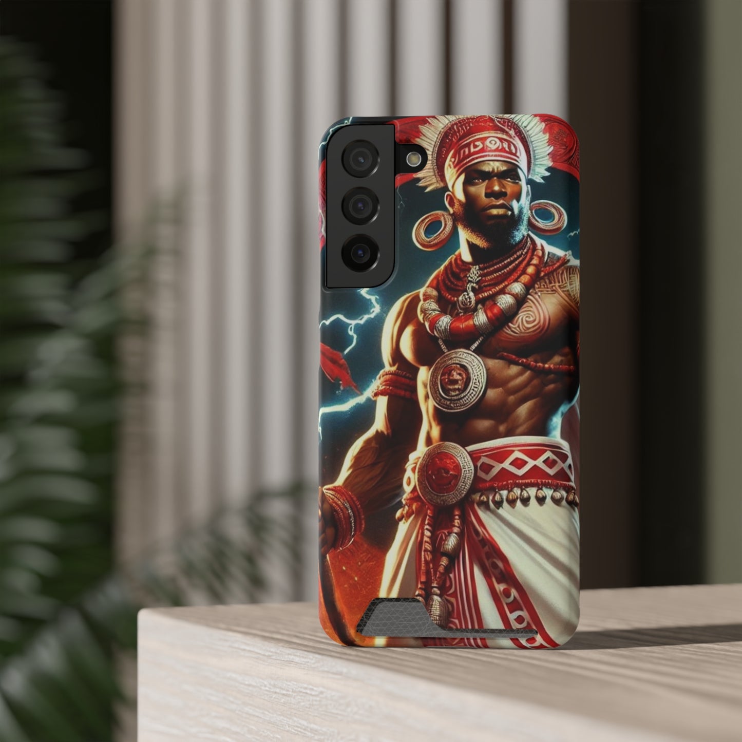 Shango Samsung Phone Case With Card Holder