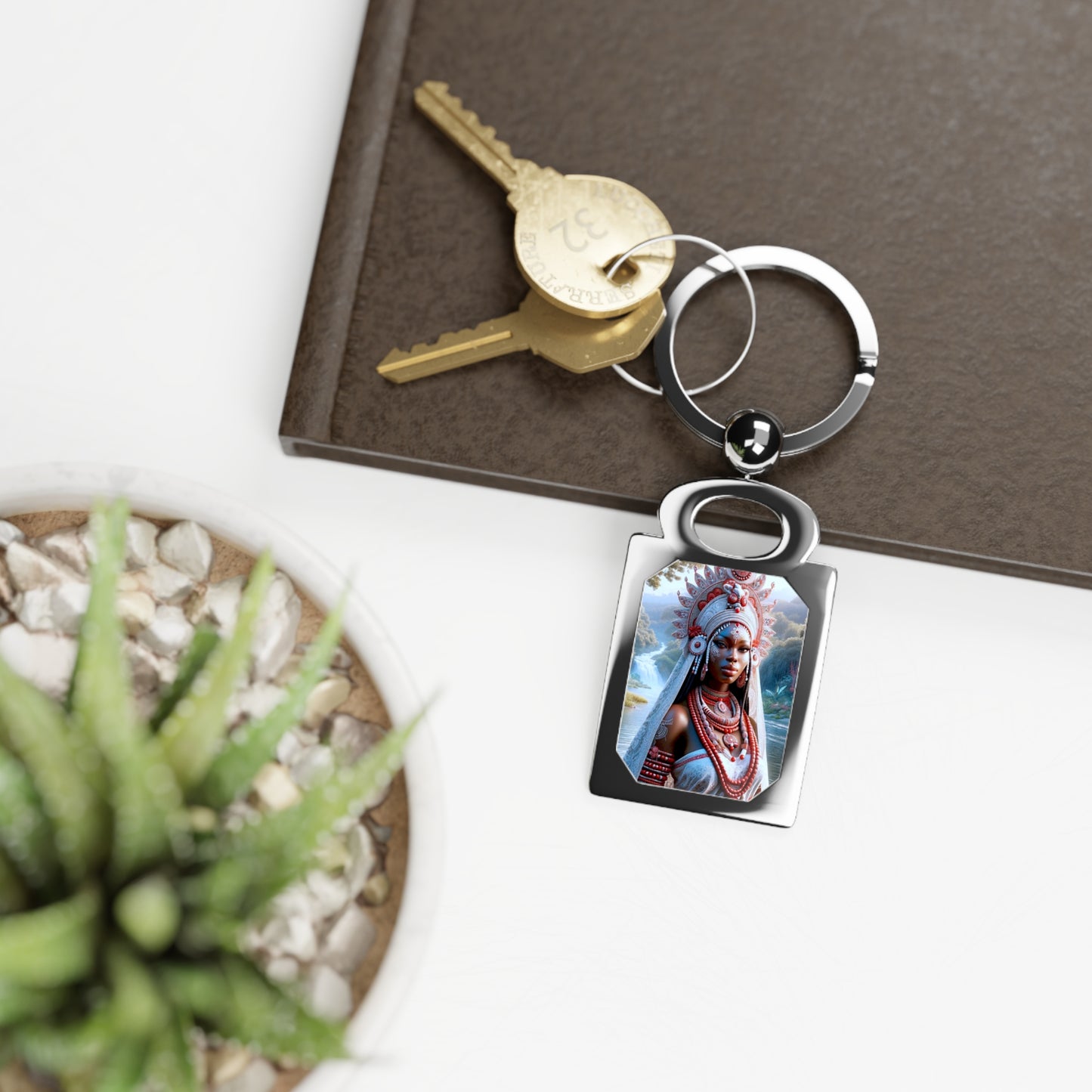 Obba Rectangle Photo Keyring