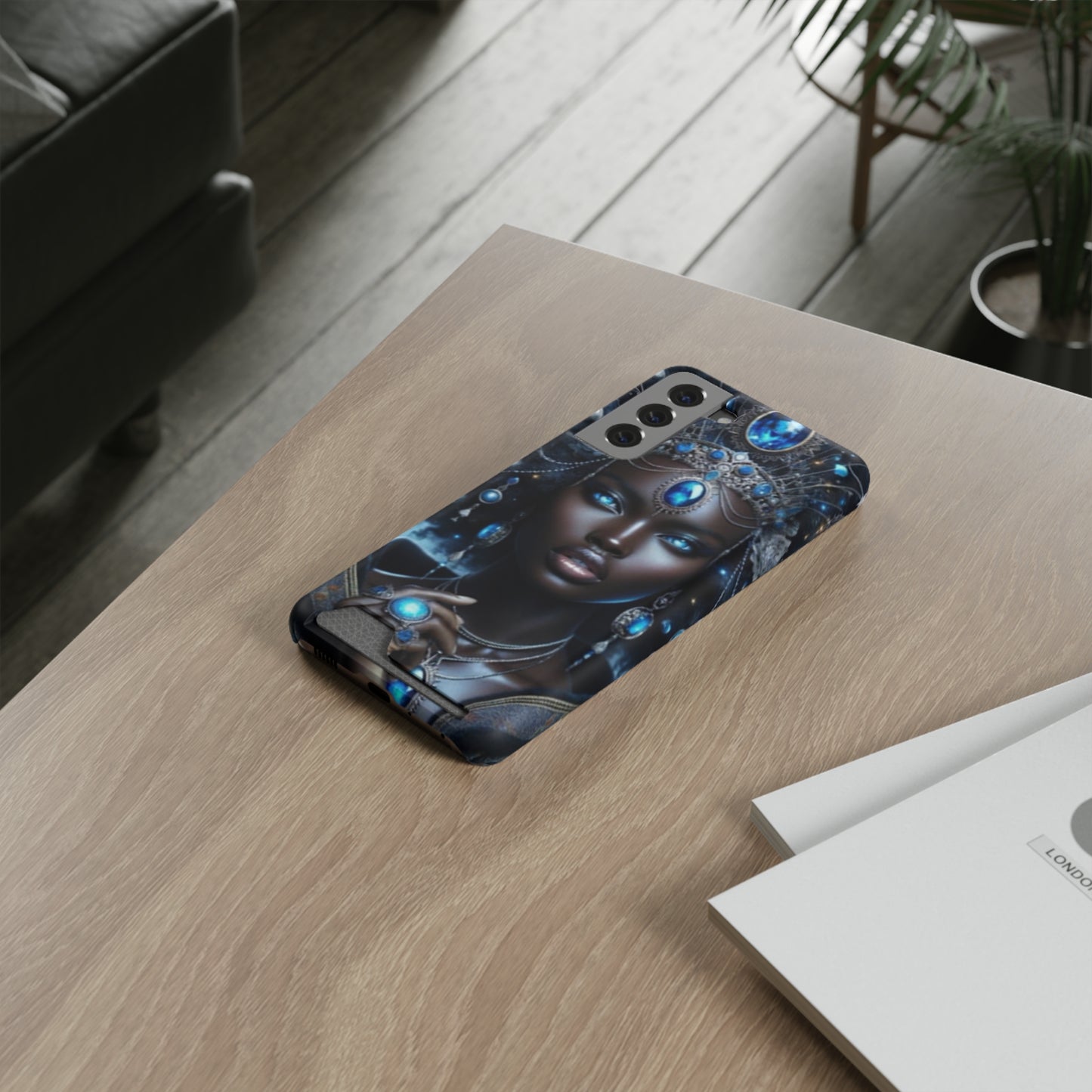 Olokun Phone Case With Card Holder