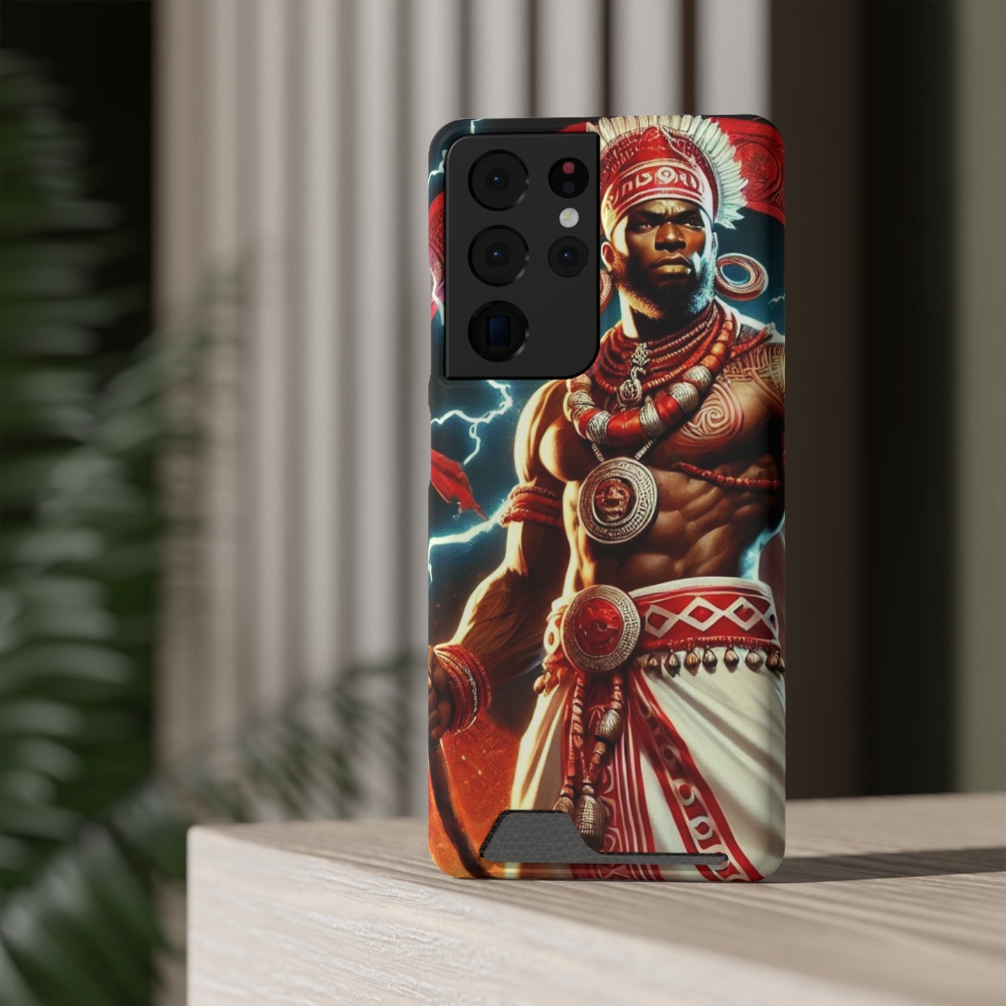 Shango Samsung Phone Case With Card Holder