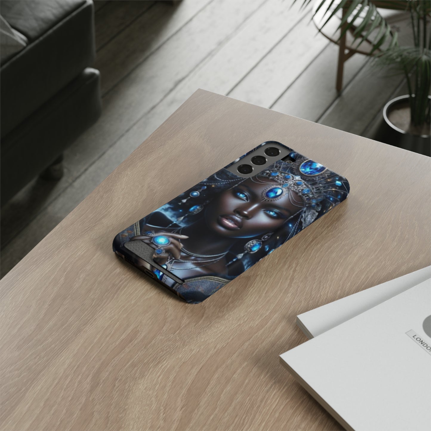 Olokun Phone Case With Card Holder