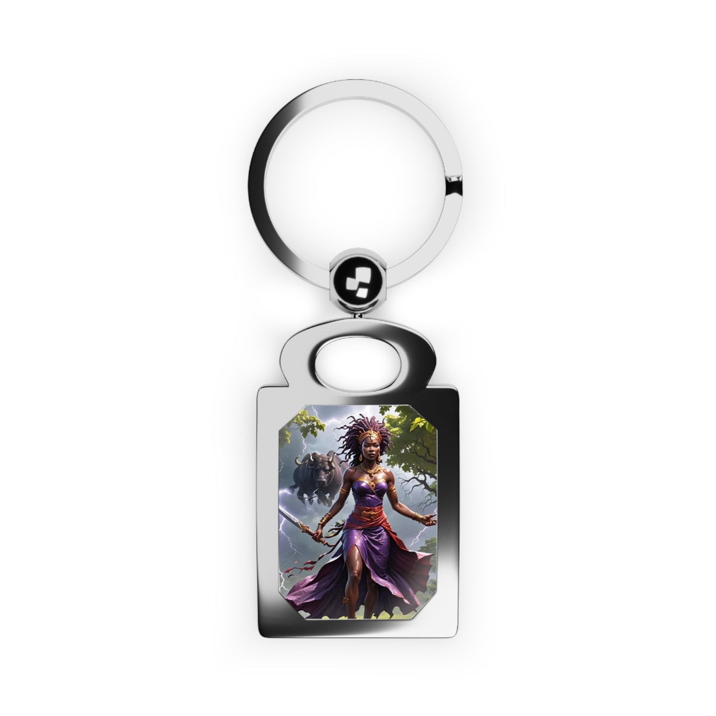 Oya Rectangle Photo Keyring