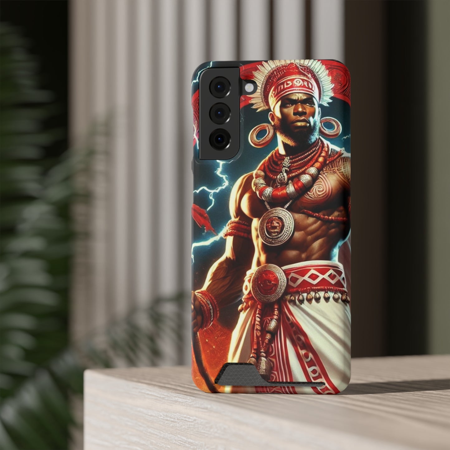 Shango Samsung Phone Case With Card Holder