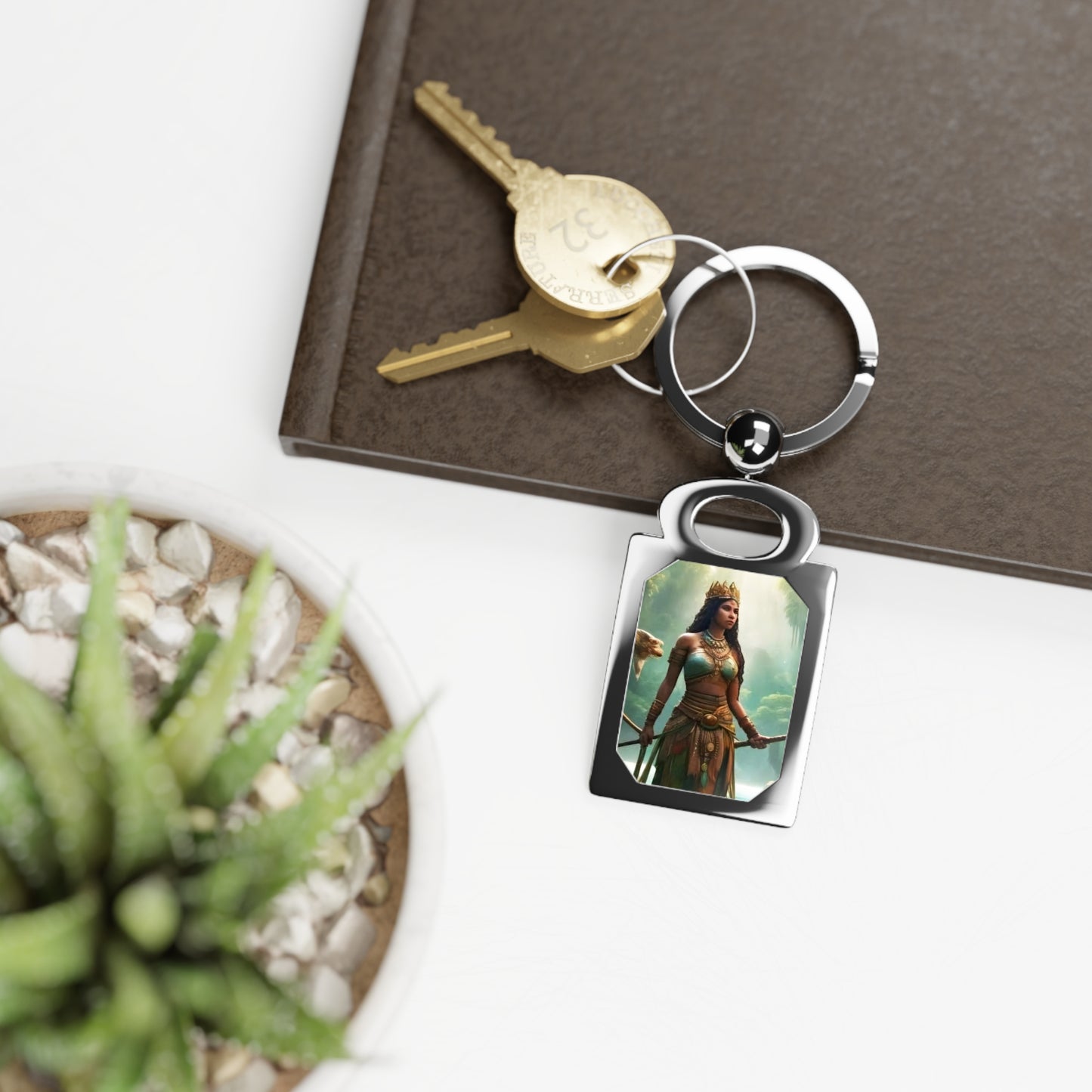 Yewa Rectangle Photo Keyring