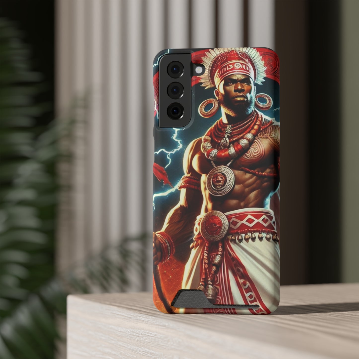 Shango Samsung Phone Case With Card Holder