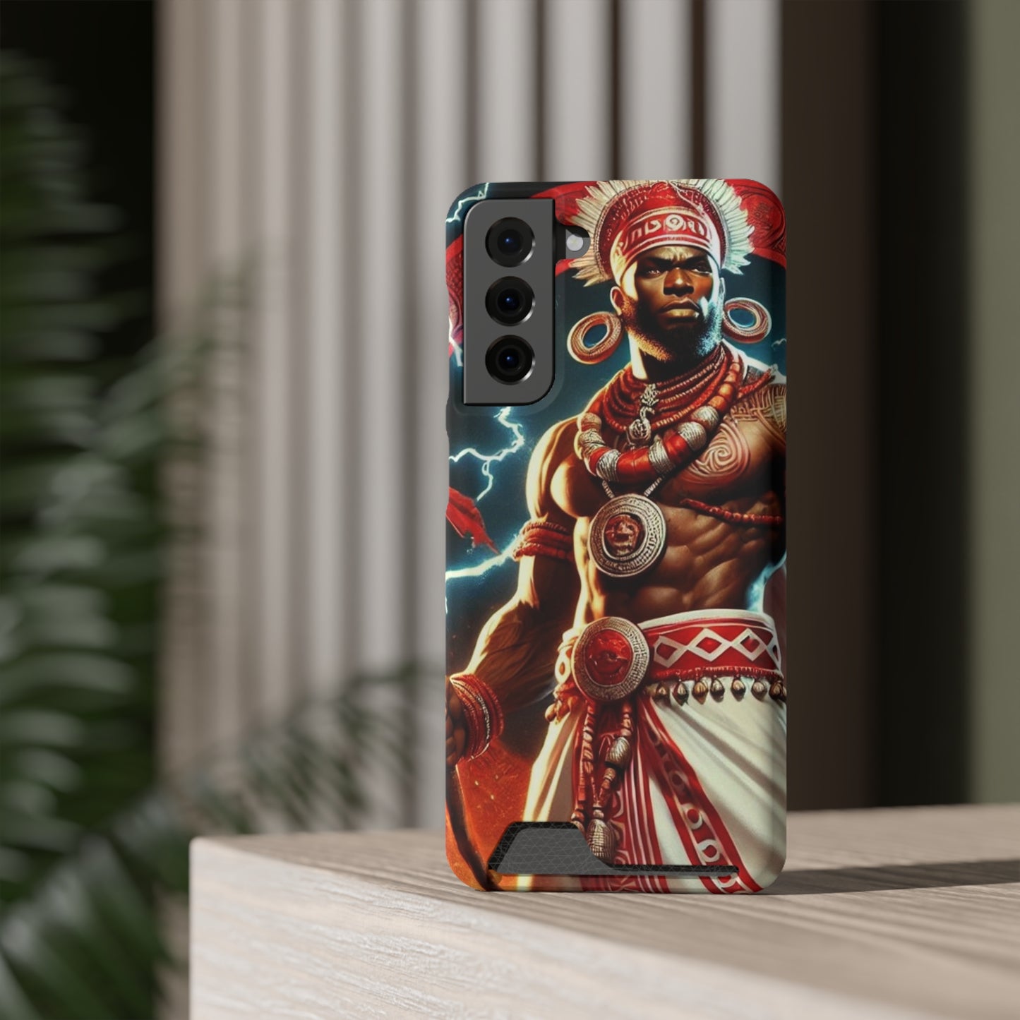Shango Samsung Phone Case With Card Holder