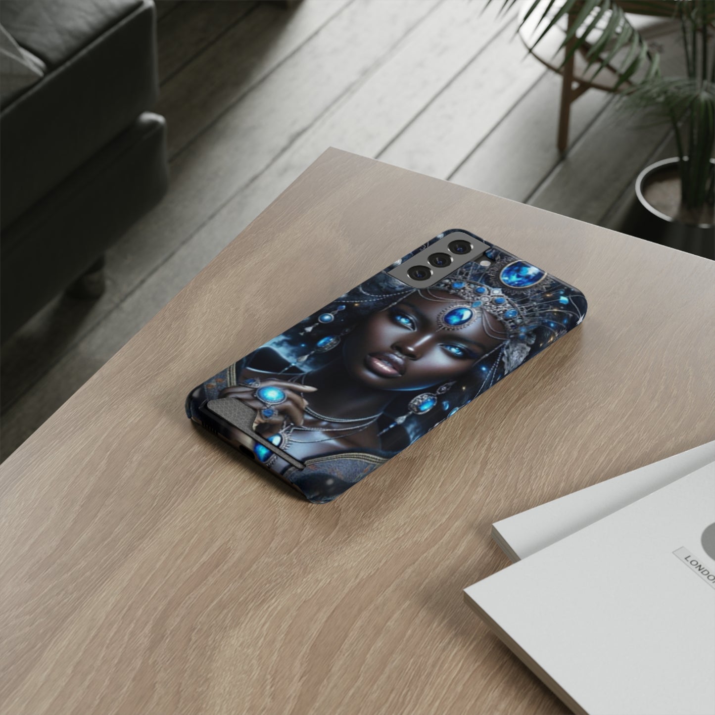 Olokun Phone Case With Card Holder