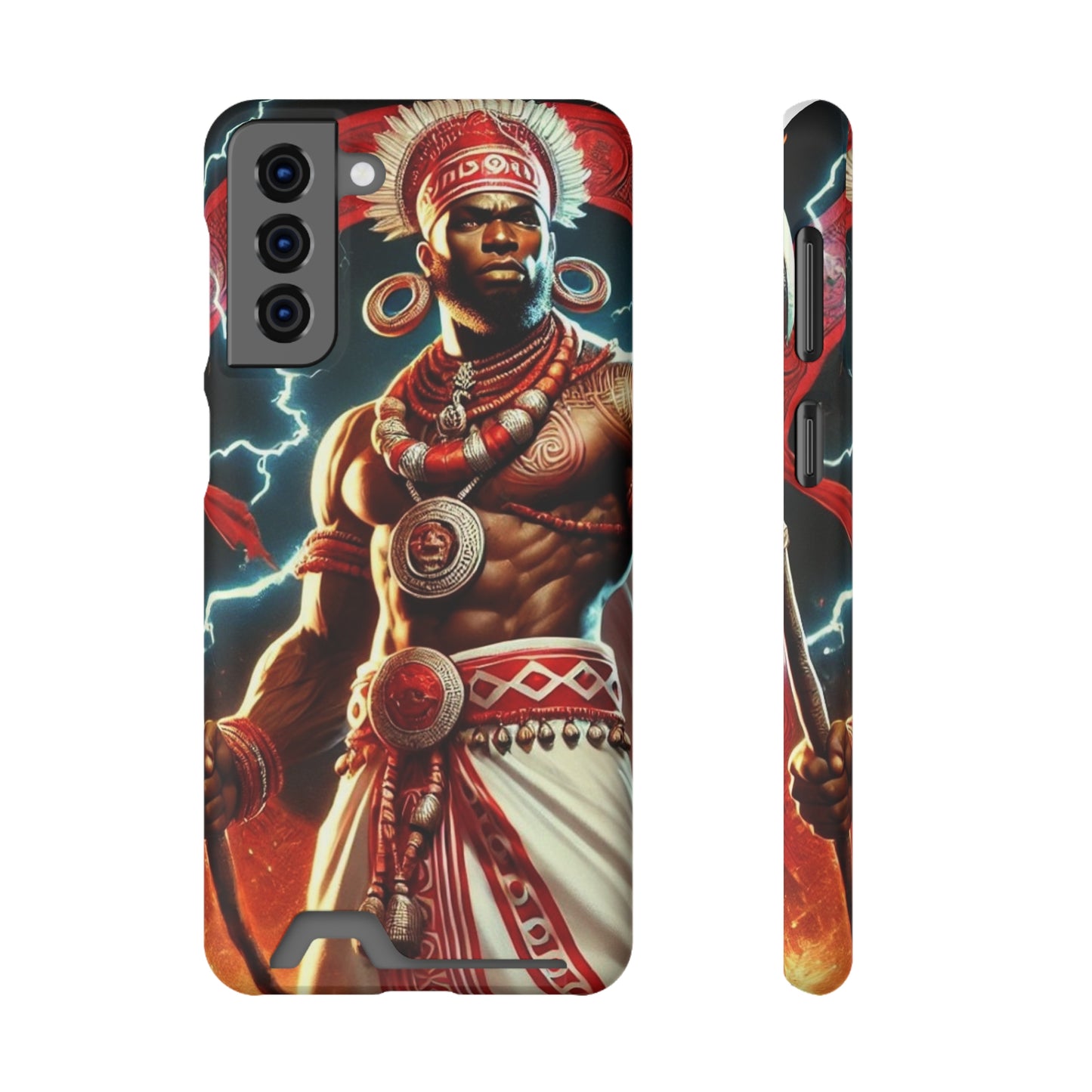 Shango Samsung Phone Case With Card Holder